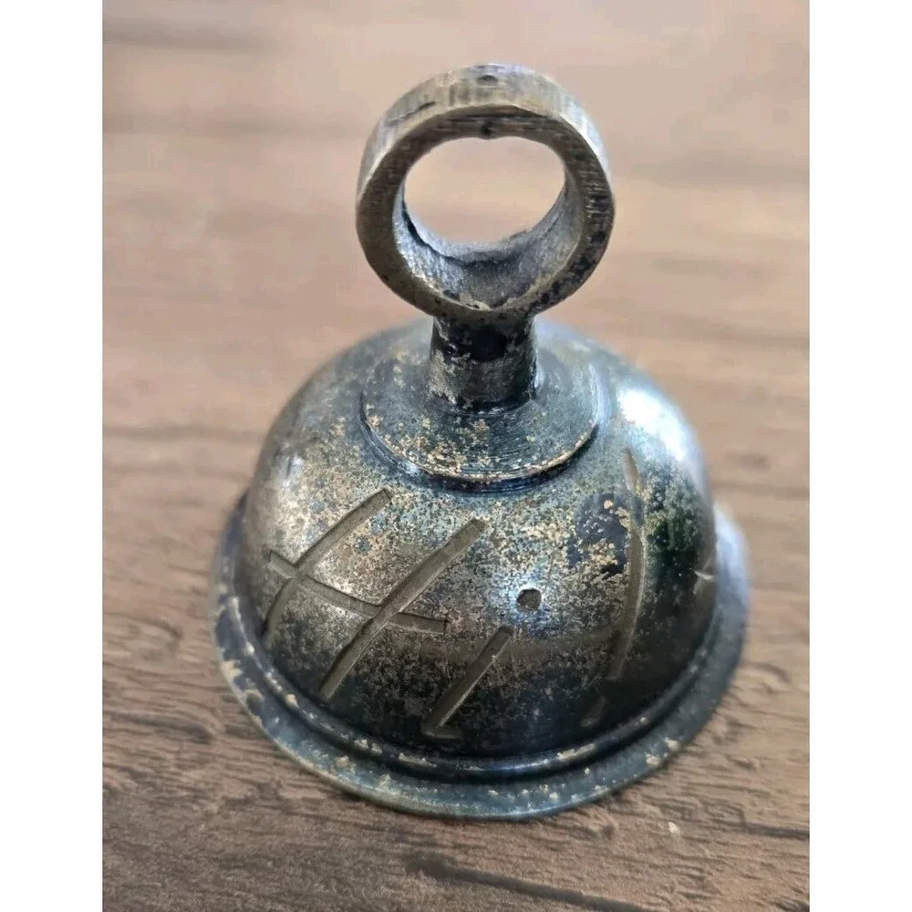 VTG 1954 SS SARNA Made In India Hand Crafted Etched Meditation Bell 1.75